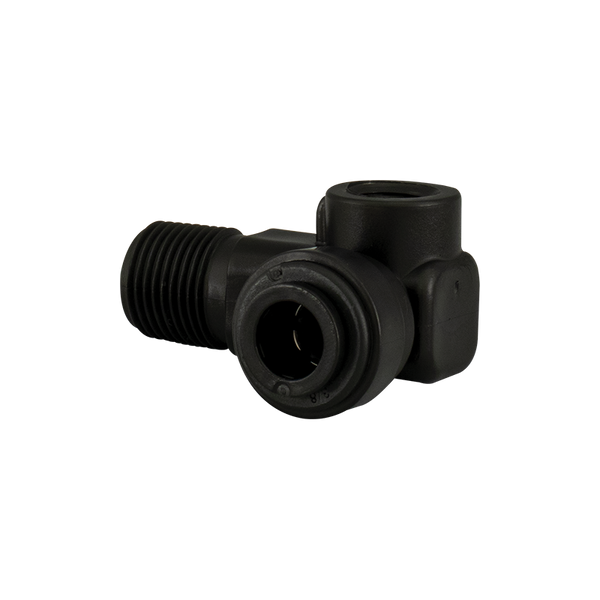 Stealth Connector HydroLogic® Stealth-RO™ Pressure Gauge Connector Inlet Fitting