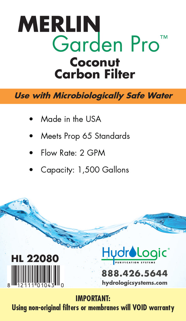 Merlin-Garden Pro™ Green Coconut Carbon Filter
