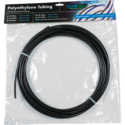 ¼" Black Tubing Pack 50'