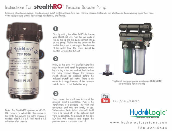 Stealth-RO™ Pressure Booster Pump 110V